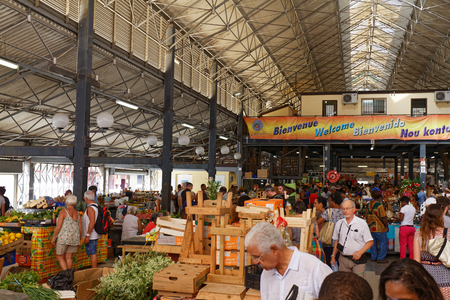 Fort de France touristic market - Martinique FWIのeditorial素材