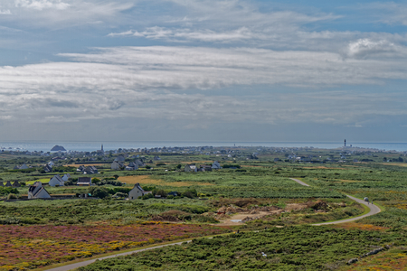 Ouessant Island landscape - FinistÃ¨re, Brittany, Franceの写真素材