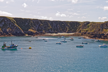 Stiff harbour - Ouessant Island - FinistÃ¨re, Brittany, Franceの写真素材