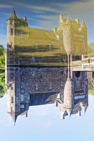 Trecesson Castle - Campeneac - Brittany, Franceのeditorial素材