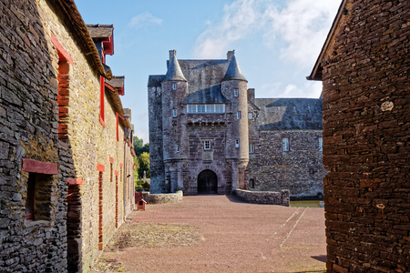 Trecesson Castle - Campeneac - Brittany, Franceのeditorial素材