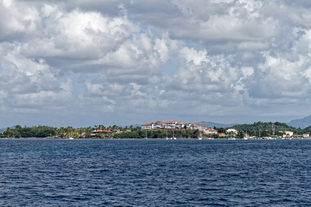 La Pointe du Bout waterfront, Les Trois-Ilets, Martinique FWIの写真素材