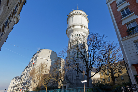 Water tower of Montmartre - Paris, Franceの写真素材