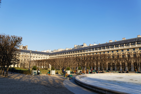 Palais-Royal gardens - Paris, Franceのeditorial素材
