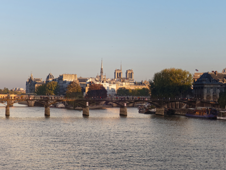The seine river and Ile de la Cite - Paris, Franceの写真素材
