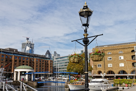St. Katharine Docks Marina - London, UKのeditorial素材