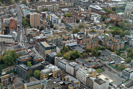 Aerial view of London, UKの写真素材