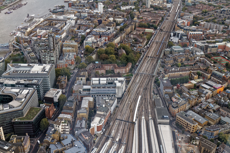 Aerial view of London, UKの写真素材