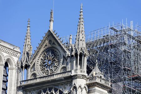 19 Apr 2019 - Paris, France - Notre-Dame de Paris after April 15th Fireのeditorial素材