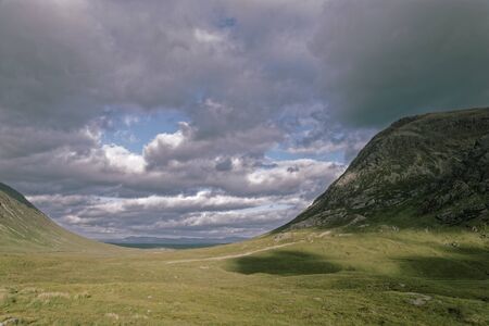Glencoe Valley, The Highlands, Scotland, United Kingdomの写真素材