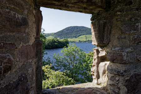 Urquhart Castle on Loch Ness - Strone, Inverness, Highlands, Scotland, United Kingdomのeditorial素材