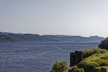 Urquhart Castle on Loch Ness - Strone, Inverness, Highlands, Scotland, United Kingdomのeditorial素材