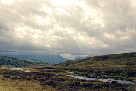 Black Water River - Garve, Wester Ross, Highlands, Scotland, UKのeditorial素材