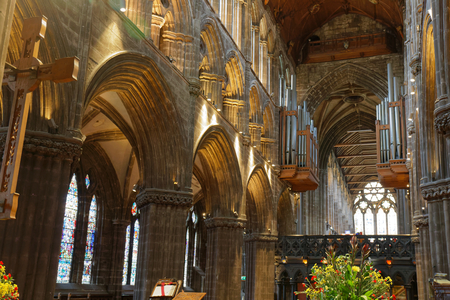 Glasgow cathedral interior - Glasgow, Scotland, UKのeditorial素材