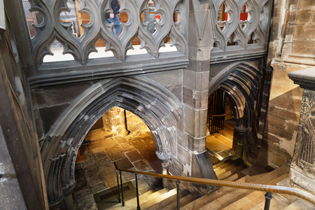 Glasgow cathedral interior - Glasgow, Scotland, UKのeditorial素材