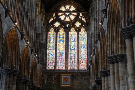 Glasgow cathedral interior - Glasgow, Scotland, UKのeditorial素材