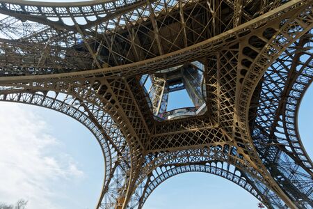 Paris, France - Eiffel tower made of ironの写真素材