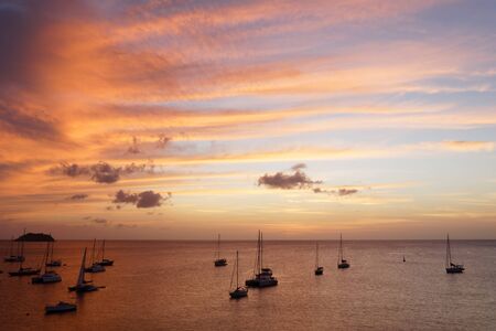 les Trois-Ilets, Martinique, FWI - Sunset in Anse Mitan