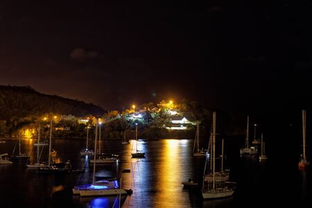 les Trois-Ilets, Martinique, FWI - Anse Mitan at night