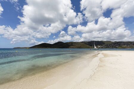 Sainte-Anne, Martinique, FWI - Pointe Marin beachの写真素材