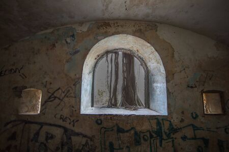 Vaulted room in an old small fort in La Pointe du Bout - Les Trois Ilets, Martinique, FWIの写真素材