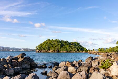 Les Trois-Ilets, Martinique, FWI - La Pointe du Bout peninsulaの写真素材