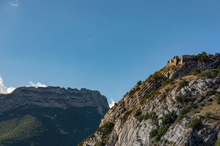 Grenoble, Isere, France - Ruins near the Bastille Fortressの写真素材