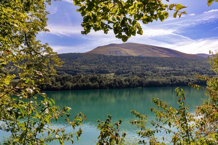 Laffrey, Isere, France (Near Grenoble) - Laffrey lakeの写真素材