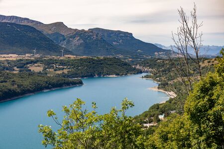 Corps, Isere, France - Sautet lakeの写真素材