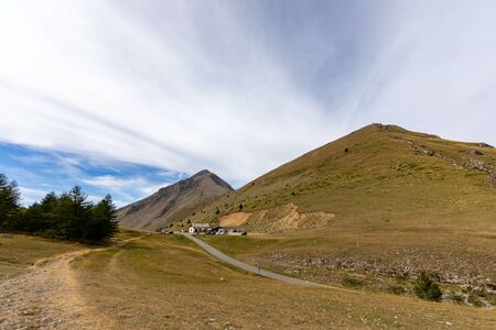 Le Noyer, Hautes-Alpes, France - Napoleon refuge of Col du Noyerの写真素材
