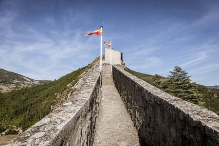 Sisteron, Alps, france - Rampart walk in the Citadelの写真素材