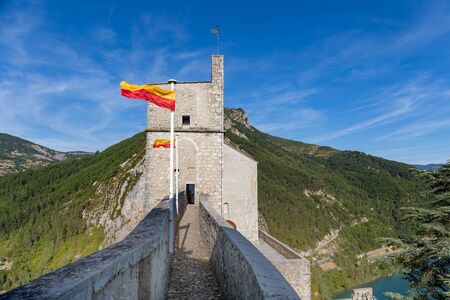 Sisteron, Alps, france - Rampart walk in the Citadelの写真素材