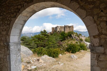 Bargeme, Var, France - The castleの写真素材