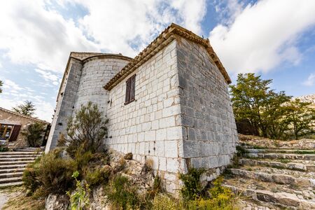 Bargeme, Var, France - The churchの写真素材