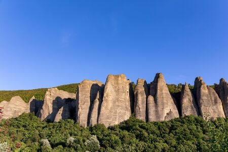 Les Mees, Alps, France - Penitents Rocksの写真素材
