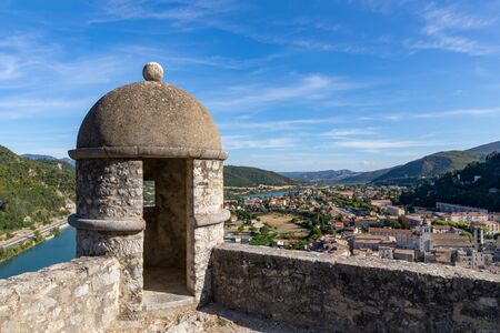 Sisteron, Alps, france - Guerite of the Citadelの写真素材