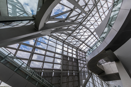 Lyon, France - The Confluences Museum interiorのeditorial素材