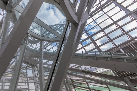 Lyon, France - The Confluences Museum interiorのeditorial素材