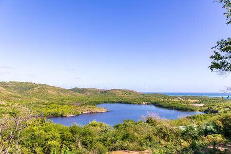 Sainte-Anne, Martinique, FWI - Cul-de-Sac Ferre - Heart lakeの写真素材