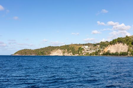 Saint Lucia, West Indies - The small town of Canariesの写真素材