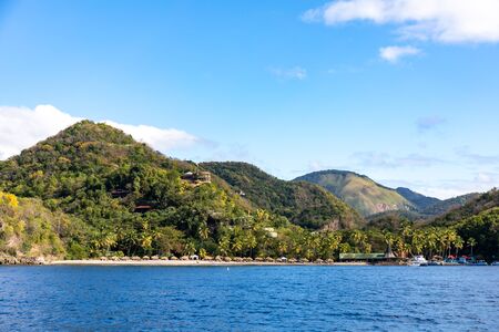 Saint Lucia, West Indies - Anse Chastanet beachの写真素材