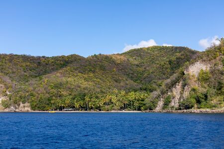 Saint Lucia, West Indies - Anse Mamin beachの写真素材