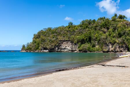 Saint Lucia, West Indies - Anse La Raye beachの写真素材