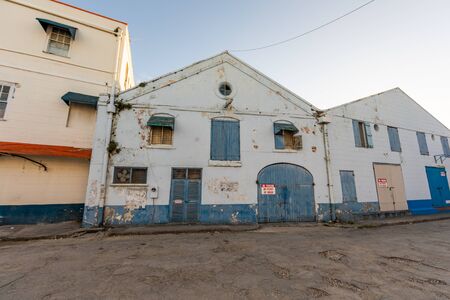 Old shed, Bridgetown, Barbados, West Indiesの写真素材