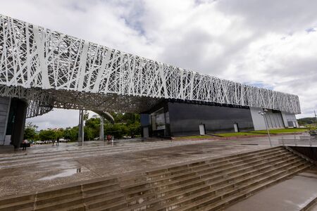 5 JAN 2020 - Pointe-a-Pitre, Guadeloupe, FWI - The Acte Memorial museum architectureのeditorial素材