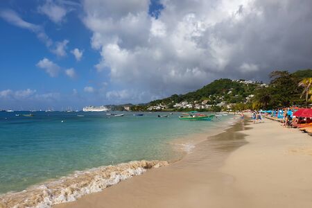 09 JAN 2020 - The Lime, Grenada, West Indies - Grande Anse beachのeditorial素材