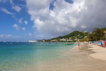 09 JAN 2020 - The Lime, Grenada, West Indies - Grande Anse beachのeditorial素材