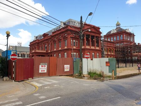 08 JAN 2020 - Port of Spain, Trinidad and Tobago - The Red House historical buildingのeditorial素材