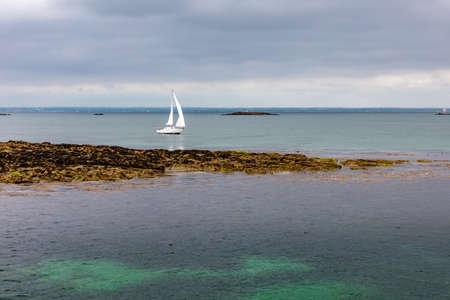 Glenan Islands, Finistere, Brittany, Franceの写真素材