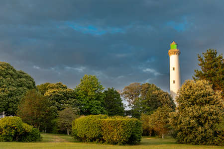 Benodet Lighthouse, Finistere, Brittany, Franceの写真素材